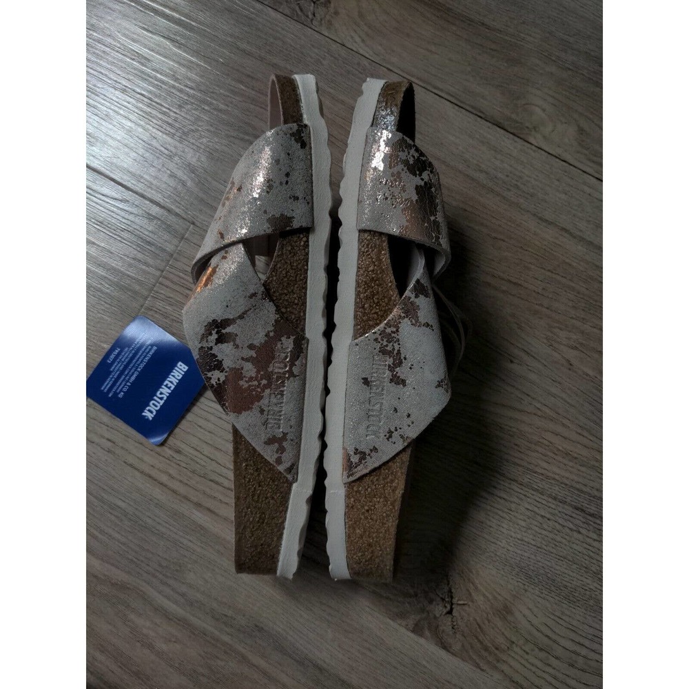 Birkenstock Siena Rose Gold Metallic Copper Exquisite Sandals EU 38 Womens 7-7.5 - Picture 10 of 12